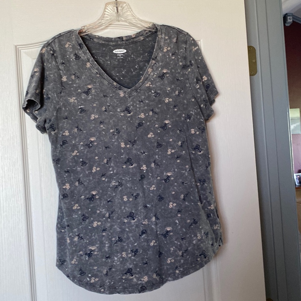 Gray v neck